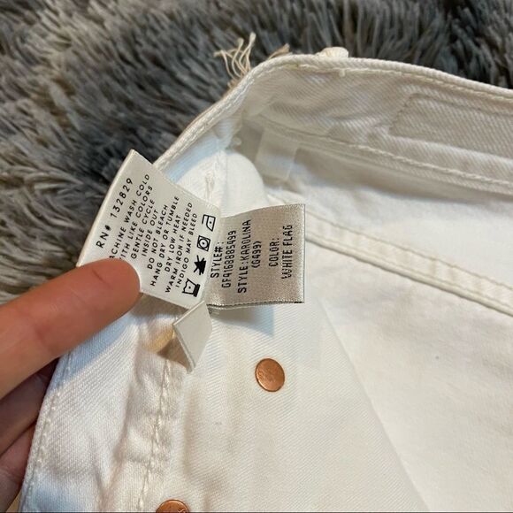 NWT! GRLFRND Karolina White Flag High Rise Rigid Denim Skinny Ankle Crop Jeans - Picture 11 of 13